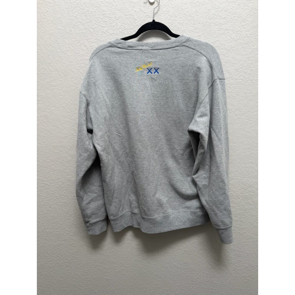 Uniqlo KAWS x Warhol Sweatshirt Large Gray Andy Warhol Banana BFF Crewneck UT - Picture 4 of 7